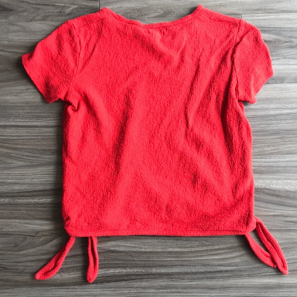 Madewell Side Tie Top Red XS - Picture 4 of 5